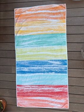 Multicolor Stripe Beach Towel